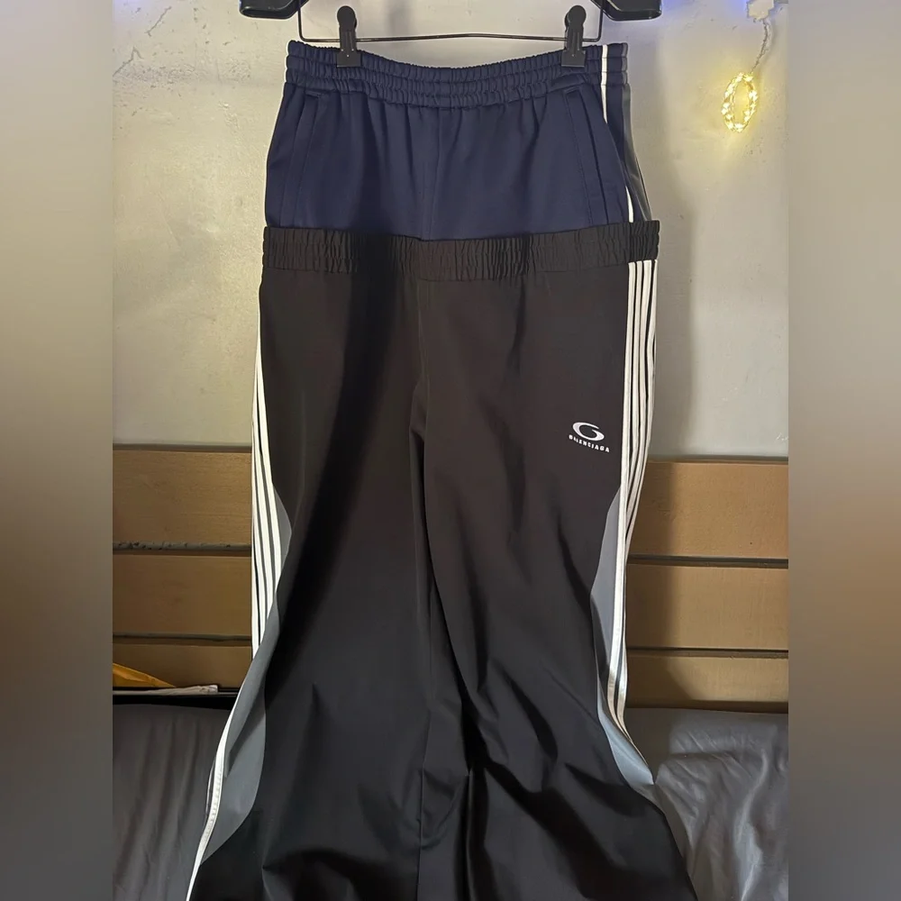 Balenciaga | Pants | Balenciaga Double Waisted Track Pants Size M